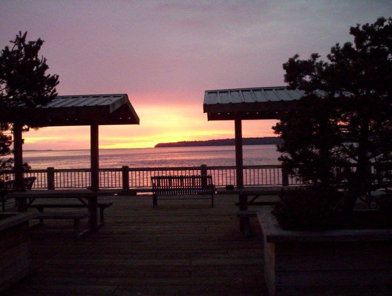 Blaine, WA: Sunset at the pier, Blaine, WA