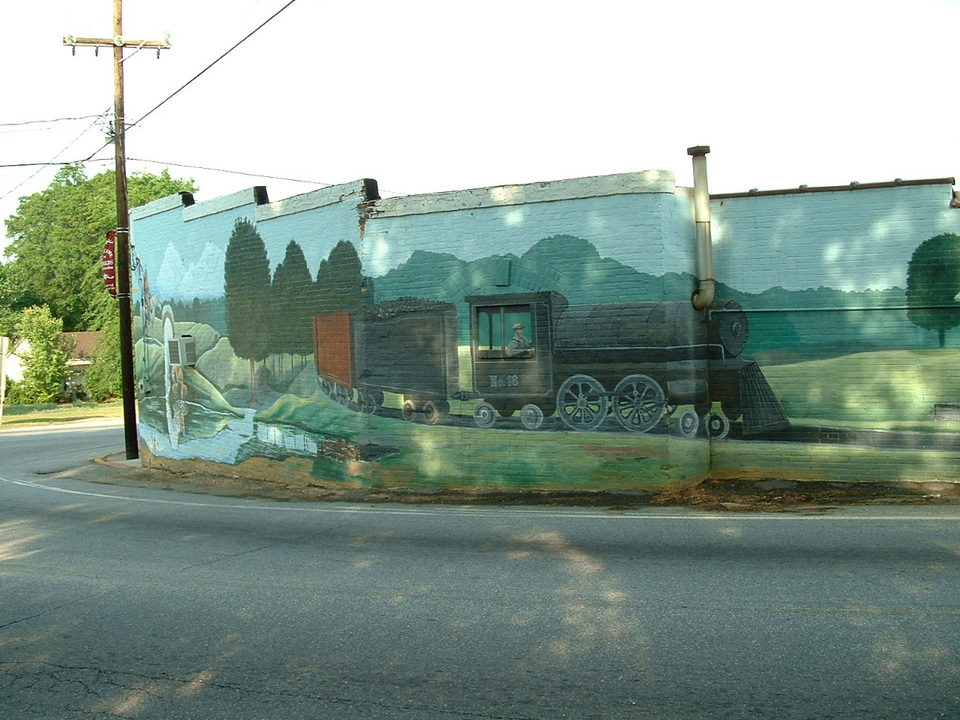 Donalds, SC: One view of the mural in downtown Donalds