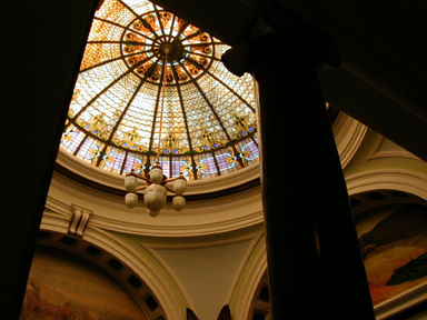 Jefferson, IA: Rose window of the Greene County Courthouse