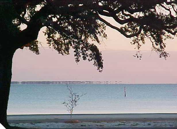 Long Beach, MS: Sunset Over Cat Island