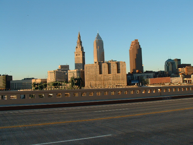 Cleveland, OH: This is a picture of Cleveland taken over the bridge I think...