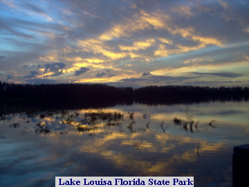 Clermont, FL: Awsome Sunset, Lake Louisa, Florida State Park