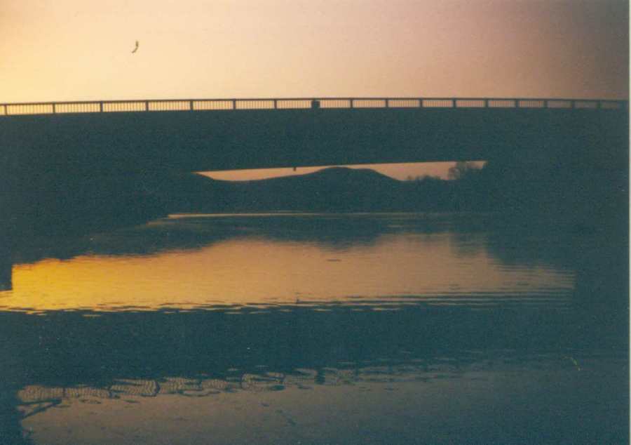 Lock Haven, PA : Jay Street Bridge at sunset photo, picture, image