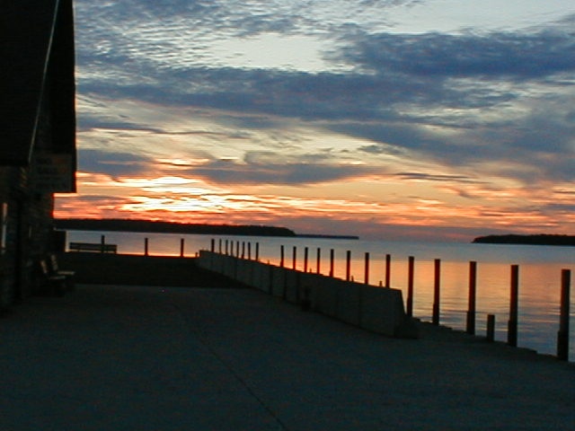 Ephraim, WI: Sunset off Andersons Dock/Ephraim
