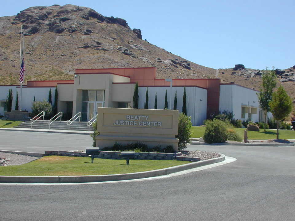 Beatty, NV: BEATTY JUSTICE CENTER. NEWEST BUILDING.