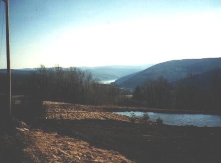 Andes, NY: Pepacton Resevoir from the top of Beach Hill Road, Andes, NY