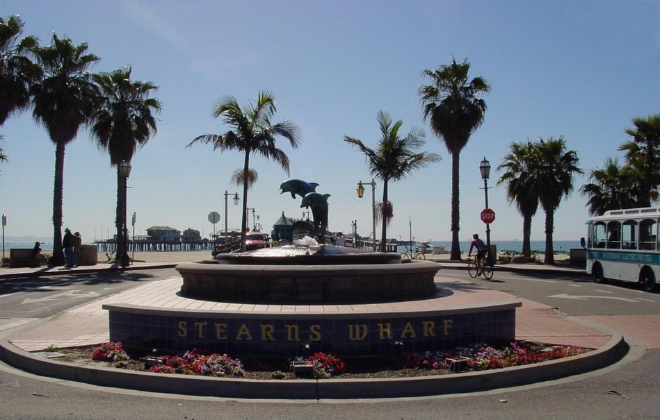 Santa Barbara, CA: Santa Barbara Fountain at Stearn's Wharf