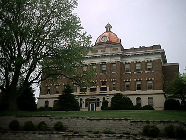 Medford, WI: Front of the Courthouse (Taken on 05/22/2004 - Rainy Day)