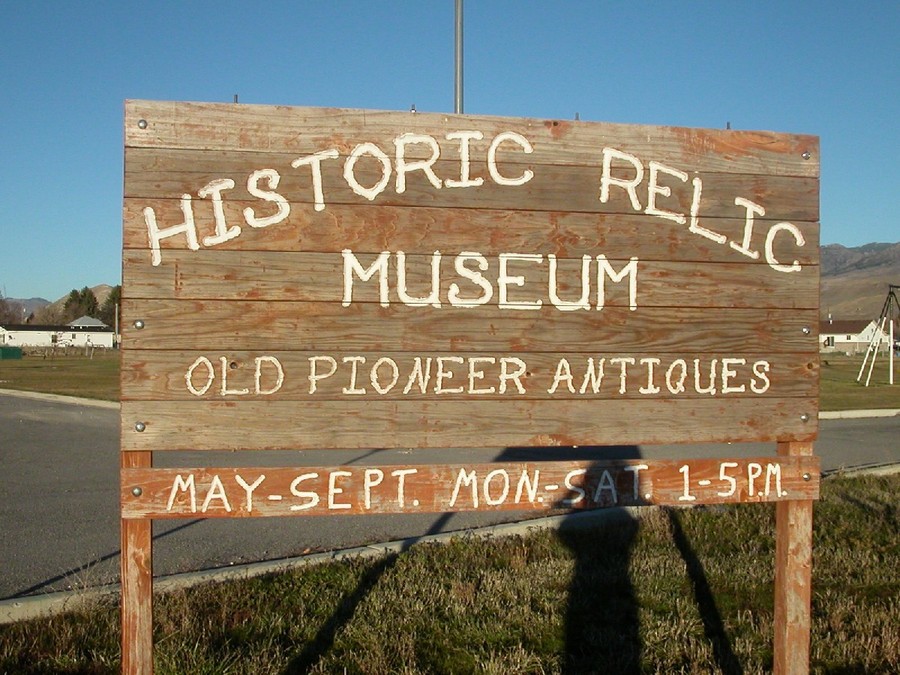 Franklin, ID: Sign for museum