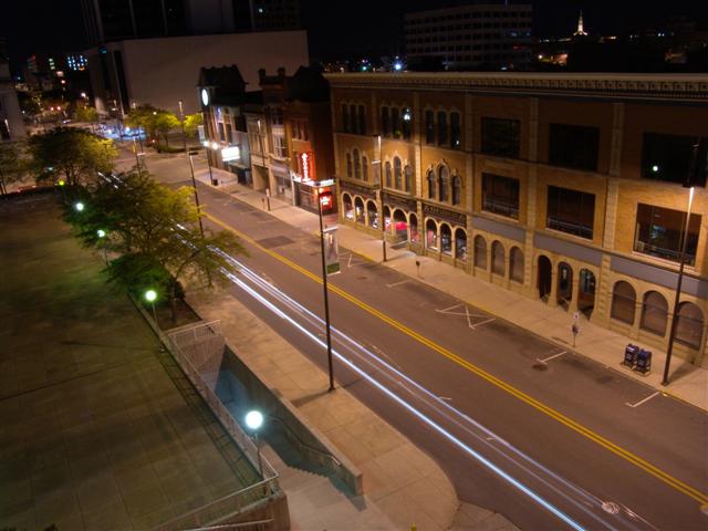 Fort Wayne, IN: Southbound on Calhoun St. from the City/County building