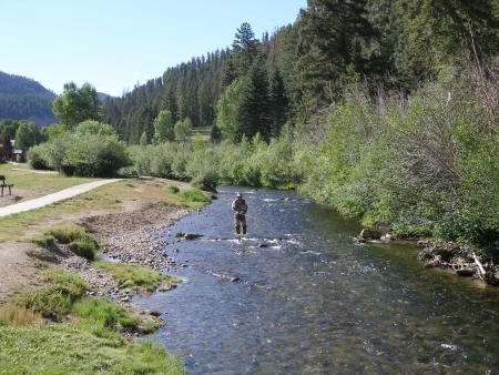 Red River, NM: Near-by river fishing