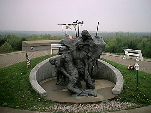Neillsville, WI: A War Memorial Located At The High Ground West of Neillsville