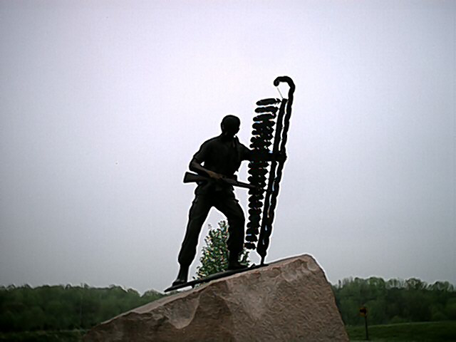 Neillsville, WI: A War Memorial Honoring The National Native Indians Who Served Our Country Located At The High Ground West of Neillsville