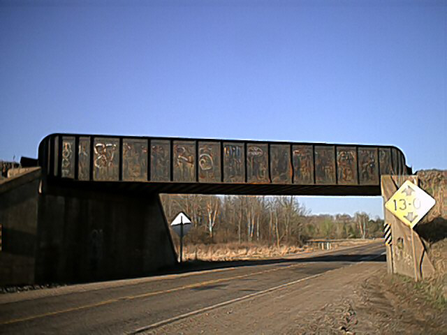 Medford, WI: Railroad Bridge Located West Of Medford, WI. on STH 64 And STH 73 (Scheduled To Be Removed Soon For An "At Grade" Crossing) (Taken 05/04/2004)