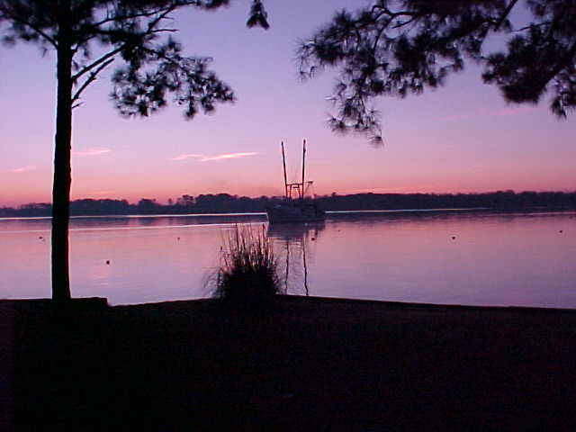 Belhaven, NC: Sunrise on Pungo Creek, Belhaven, NC