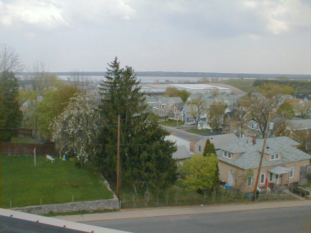 Solvay, NY: A View of Lake Onondaga and the Valley from the Roof of The Graduate at 324 Woods Road