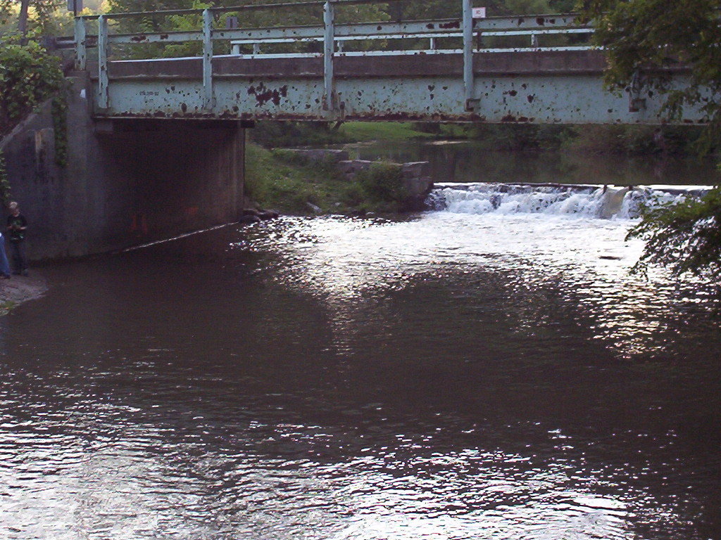 Beaver Falls, PA: A bridge in Brady's Run Park in the Fall 2004