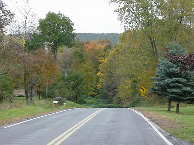 South Bristol, NY: A country road in South Bristol, New York