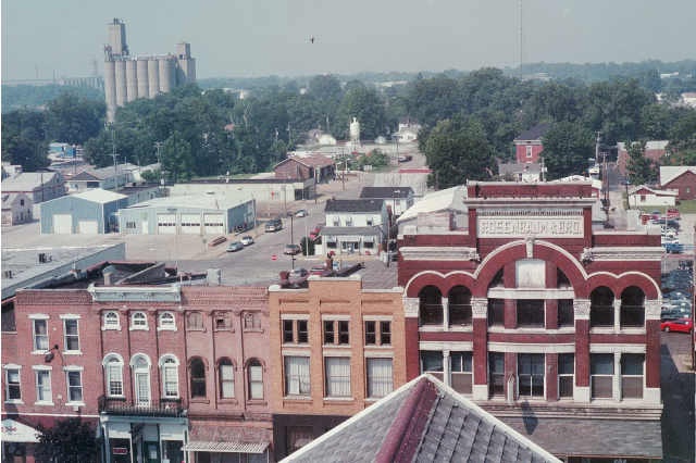 Mount Vernon, IN: taken from courthouse 2000