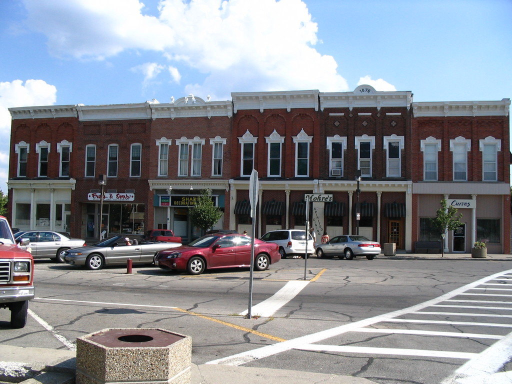 Bryan, OH: court square buildings