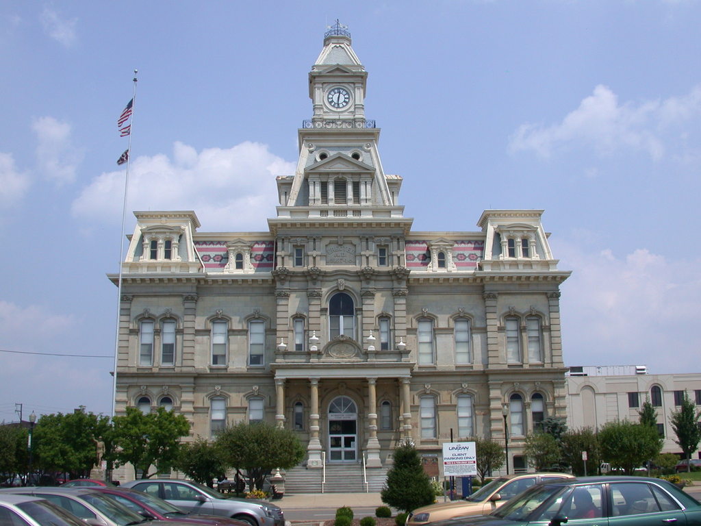 Zanesville, OH muskingum county courthouse built 1874 photo, picture