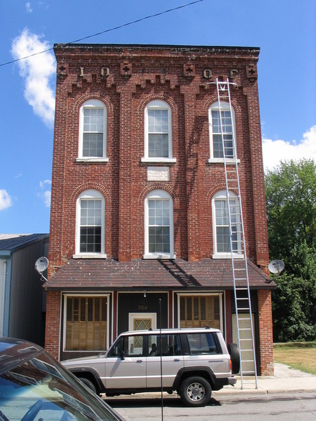 Westville, IN: old odd fellows building