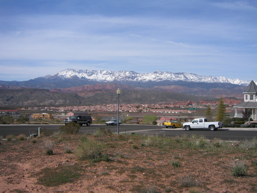 Hurricane, UT: View from Painted Hills Subdivision in Hurricane