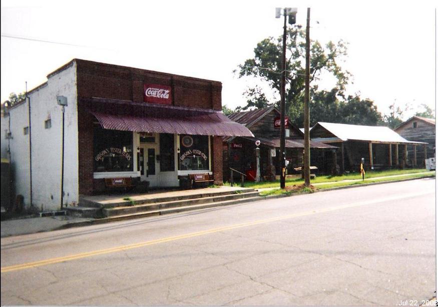 Norway, SC: Old soda fountain, downtown Norway