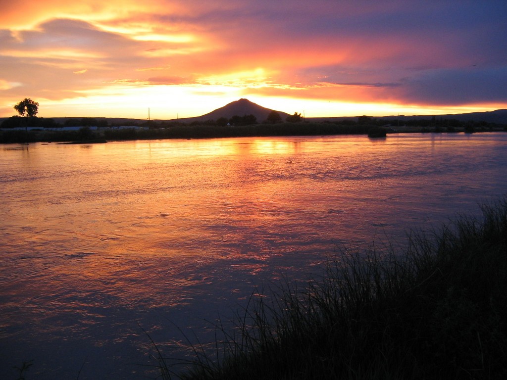 Las Cruces, NM: Rio Grande at Sunset