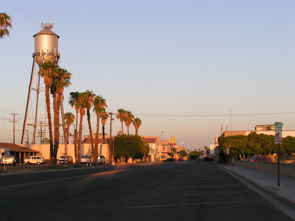 Calexico, CA: Downtown Calexico, CA at sunrise