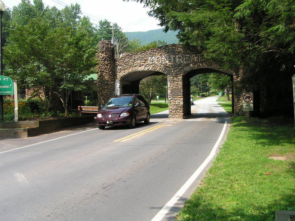 Montreat, NC: The historic entrance gate to the City of Montreat