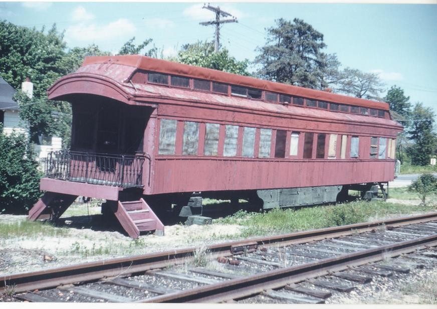 South Toms River, NJ: South Toms River, Old train on track near Dover Road, Manatu Park