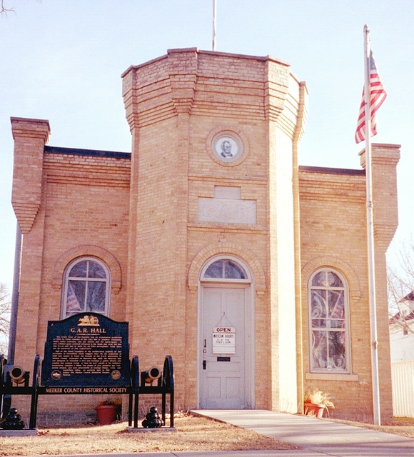 Litchfield, MN: The G.A.R. Hall - one of only two left in the U.S. A meeting hall for veterans of the Civil War, left "as is" and a wonderful Civil War museum.