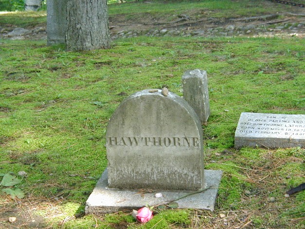 Concord, MA: Grave of author Nathaniel Hawthorne, Concord MA