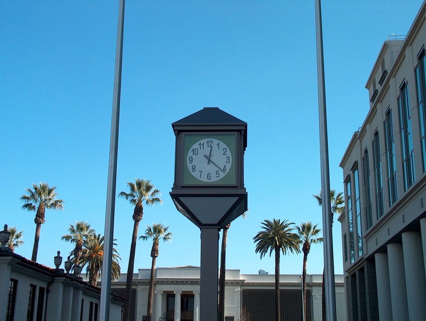 Fairfield, CA: Fairfield CA Clock tower next to county building