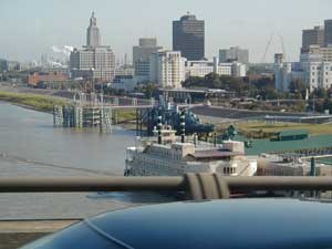 Baton Rouge, LA: Baton Rouge from the Mississippi River Bridge