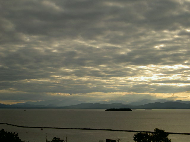 Burlington, VT: Lake view from the SAS Hotel