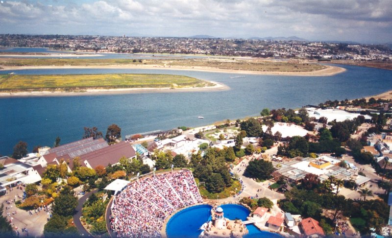 San Diego, CA: Sea World Tower facing east towards Clairemont