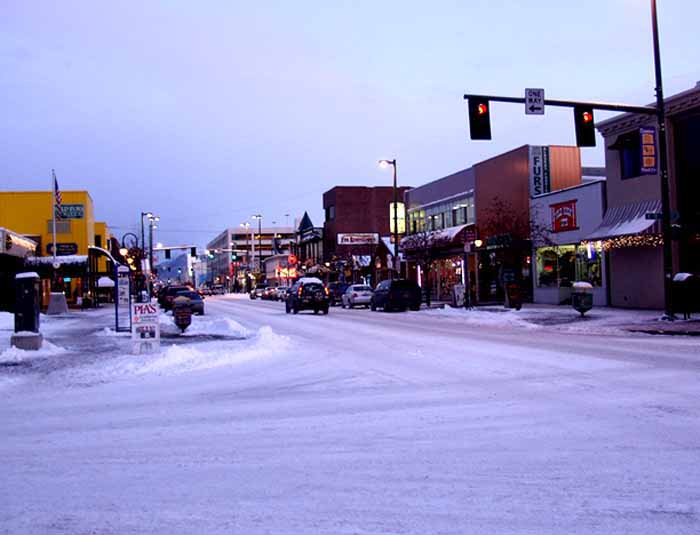 Anchorage, AK: Anchorage downtown winter