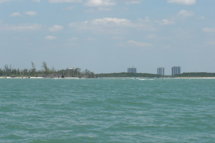 Bonita Springs, FL: View of New Pass from the Gulf of Mexico....