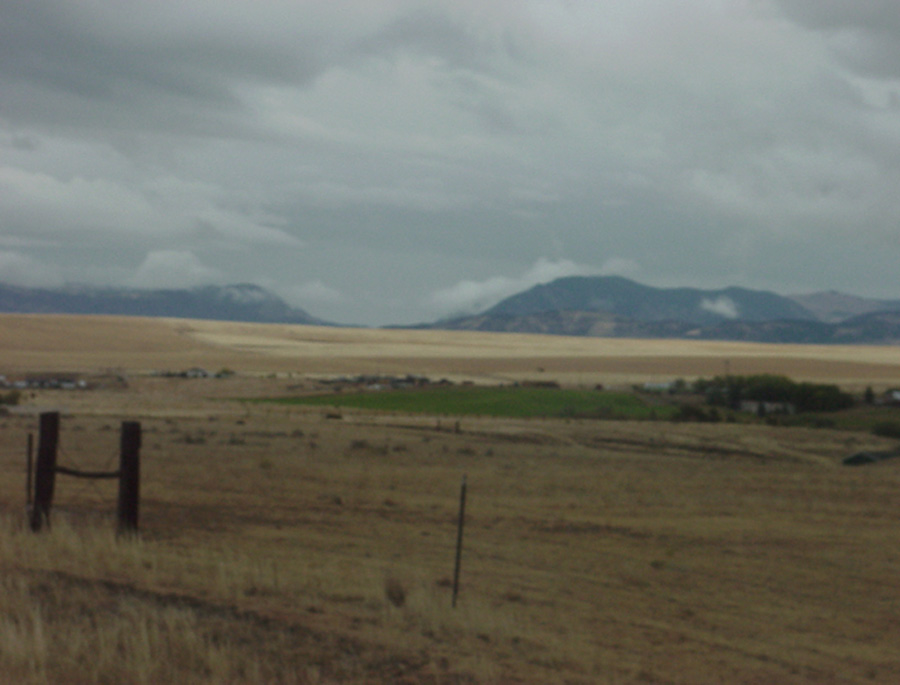 Whitehall, MT: view towards the gold mine