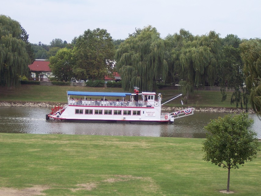 Frankenmuth, MI: Bavarian Belle riverboat on the Cass River, Frankenmuth, MI