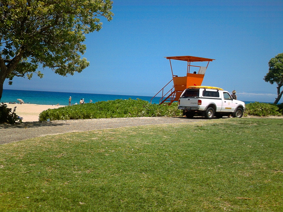 Waikoloa Village, HI hapuna beach life guard tower photo, picture