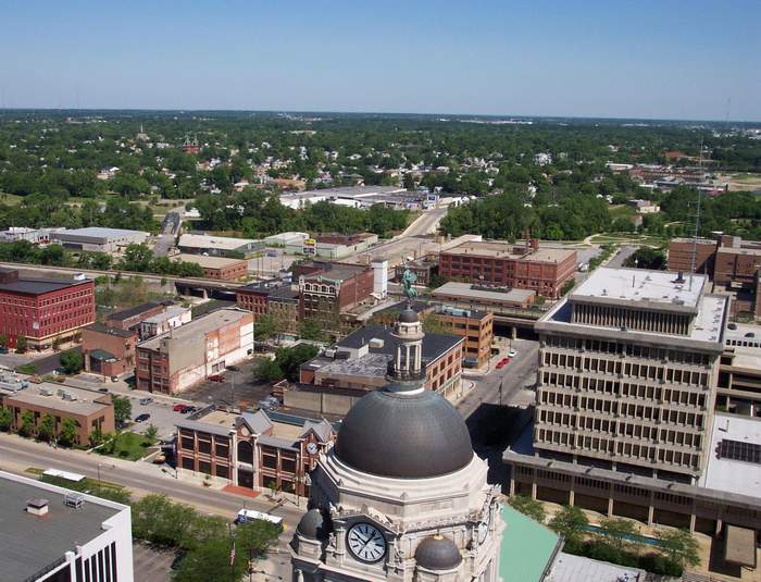Fort Wayne, IN: Northwest view from Lincoln Tower