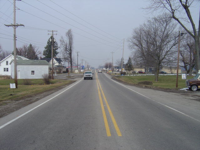 Trafalgar, IN: Intersection of State Hwy 135 and Pearl Street viewing North