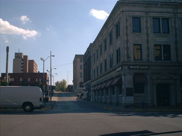 Bristol, TN: Downtown Bristol Tennessee-Virginia taken from Virginia side of city.