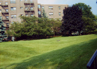 Fort Lee, NJ: Linwood Park Co-Operative apartments, a view from the highway.