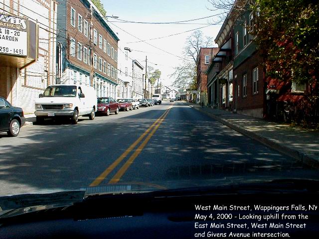 Wappingers Falls, NY: West Main St from it's intersection with East Main Street