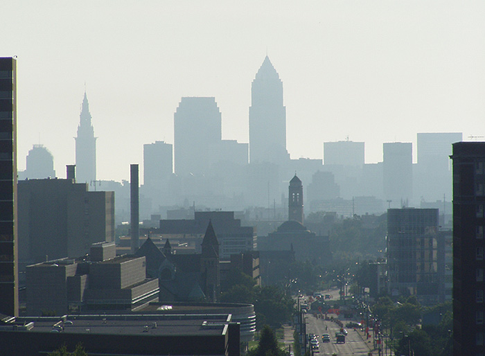 Cleveland Oh Cityscape From University Circle Photo Picture Image