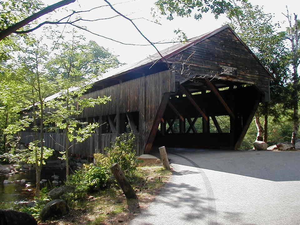 Conway, NH: Covered Bridge (1850) Near Passaconway NH 2001